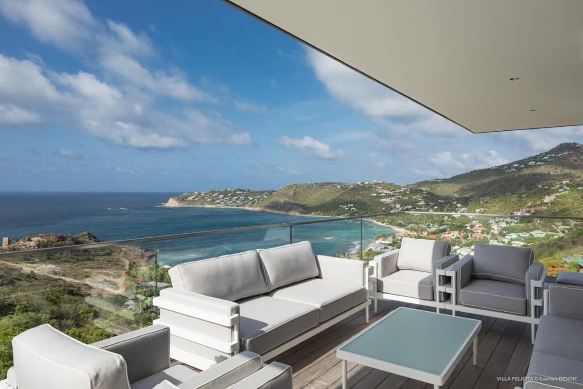 On A Hill Side Villa With Superb Amenities St. Barthelemy 外观 照片