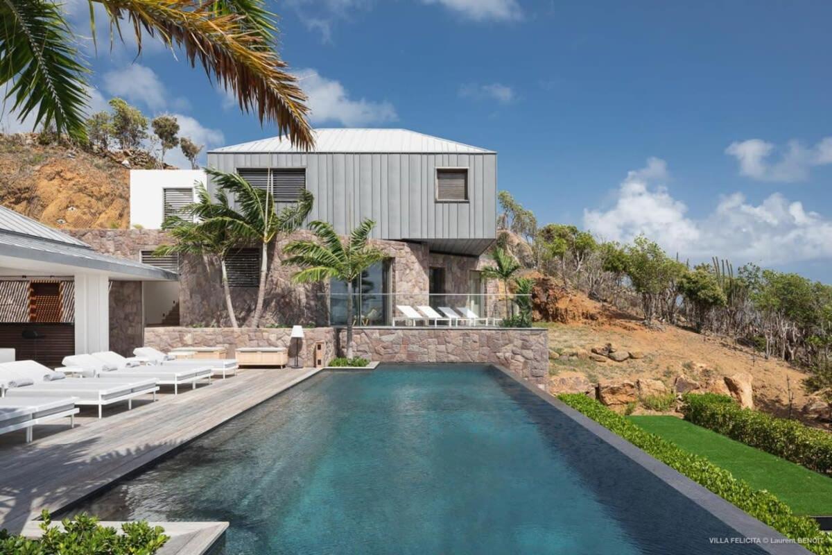 On A Hill Side Villa With Superb Amenities St. Barthelemy 外观 照片